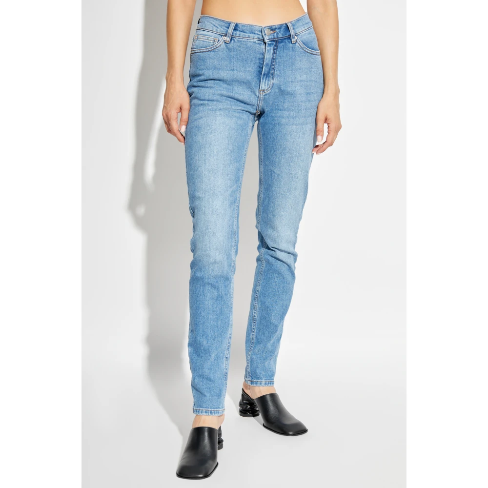 Munthe Jeans met logo Blue Dames