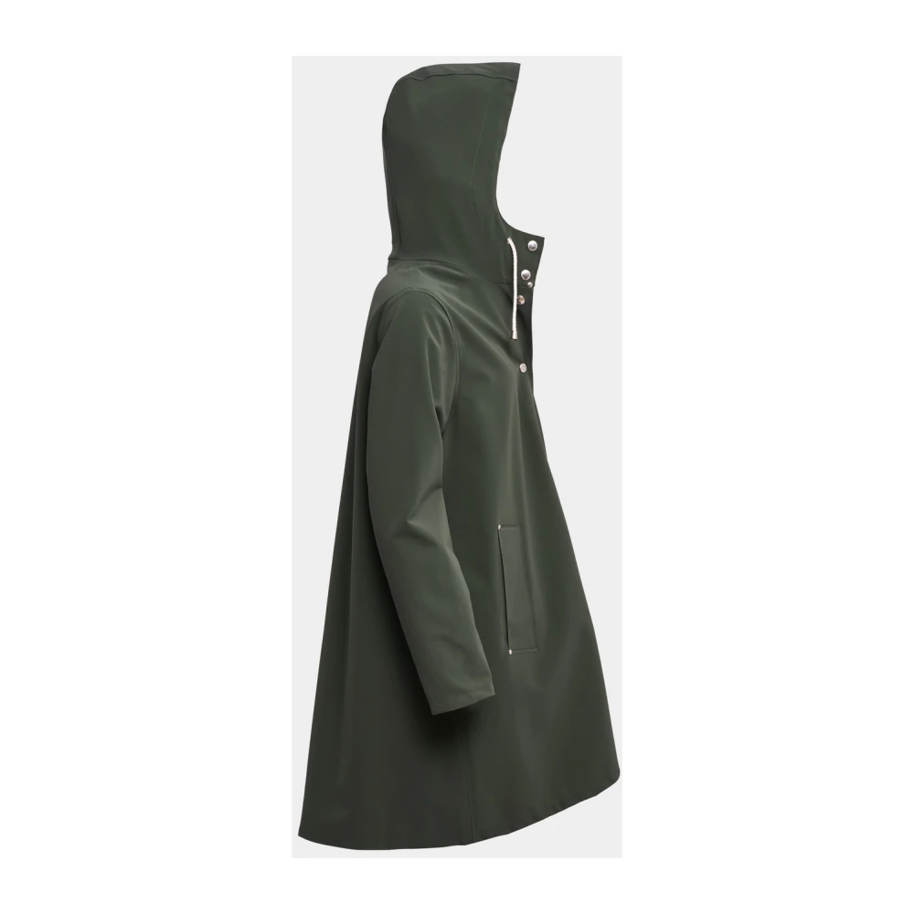 Stutterheim Lichtgewicht Matte A-Lijn Regenjas Green Dames