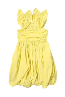 yellow-ruffled-shoulder-dress