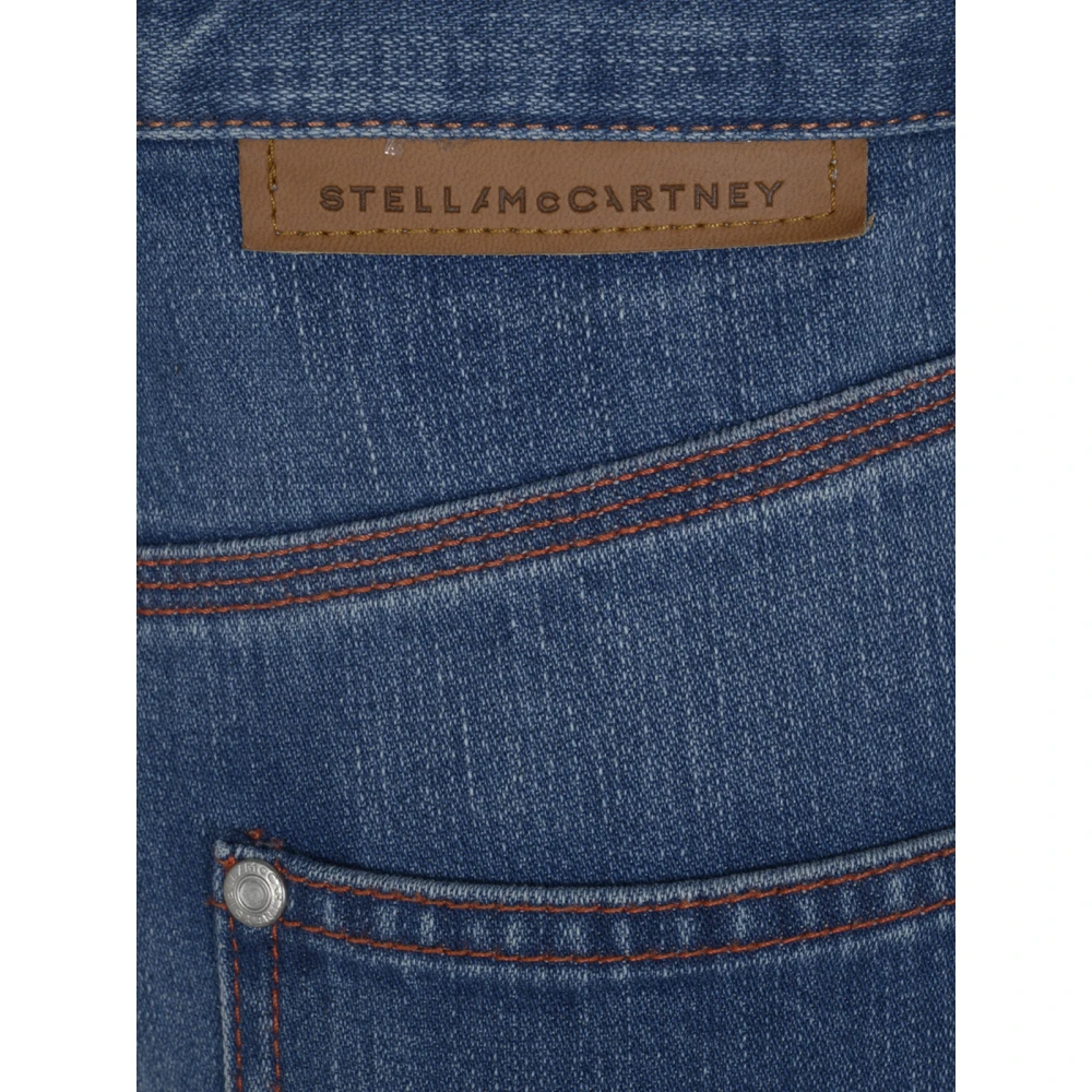 Stella Mccartney 70s Donkerblauwe Rits Cargo Jeans Blue Dames