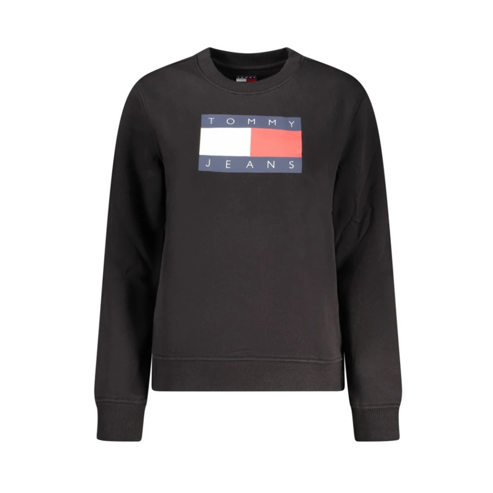 Tommy Hilfiger Women's Black Sweatshirts, M, Crew Neck Sweatshirt