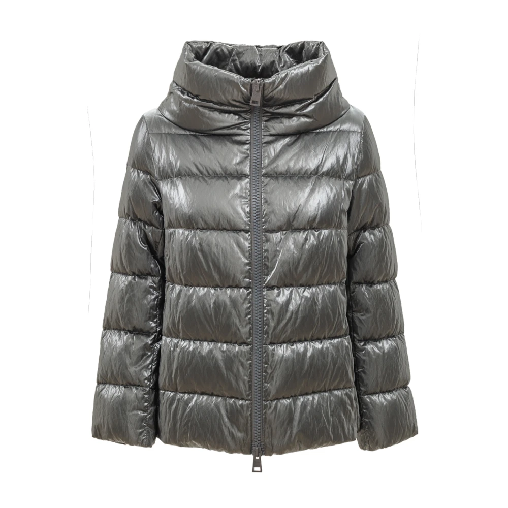 Herno Gewatteerde Capuchonjas Gray Dames