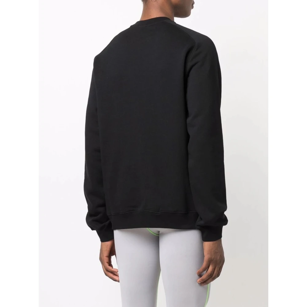 Msgm Zwarte trui met mini-logo Black Heren