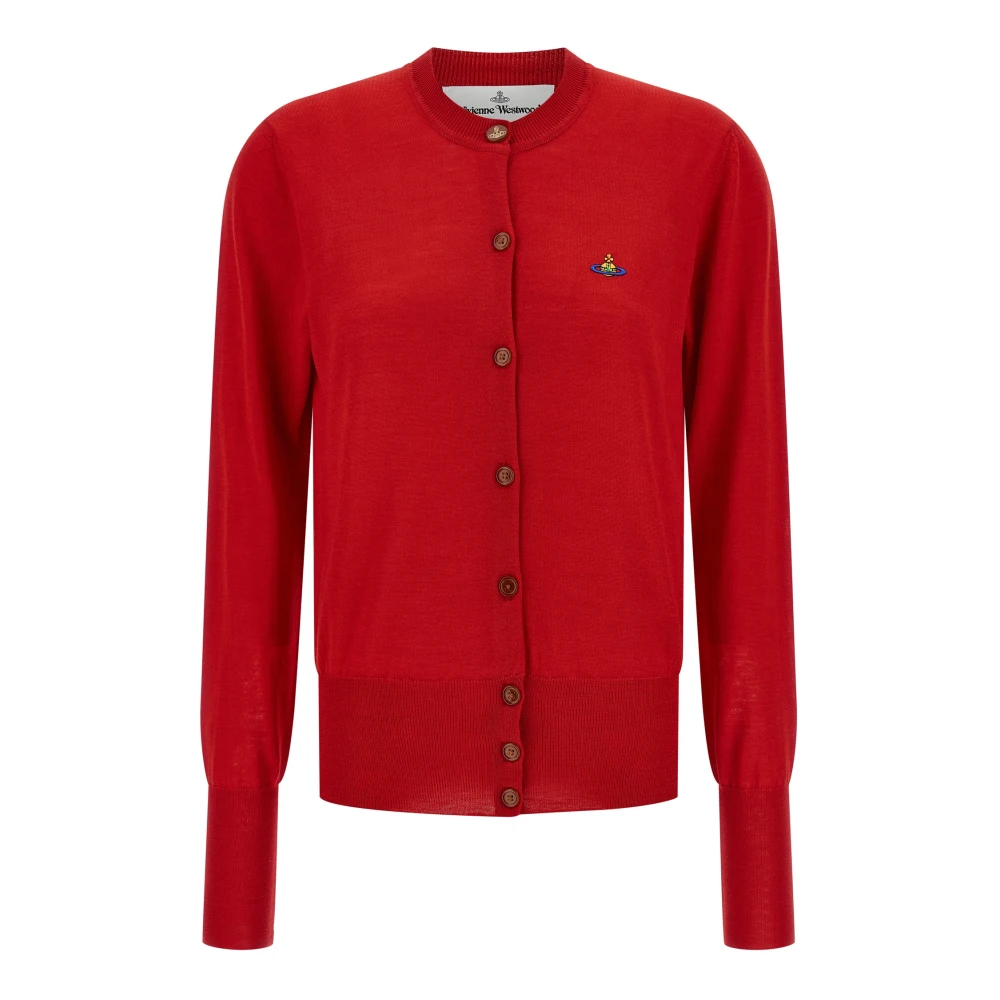 Vivienne Westwood Women's Red Bea Cardigan - Cardigans - L - Knitwear