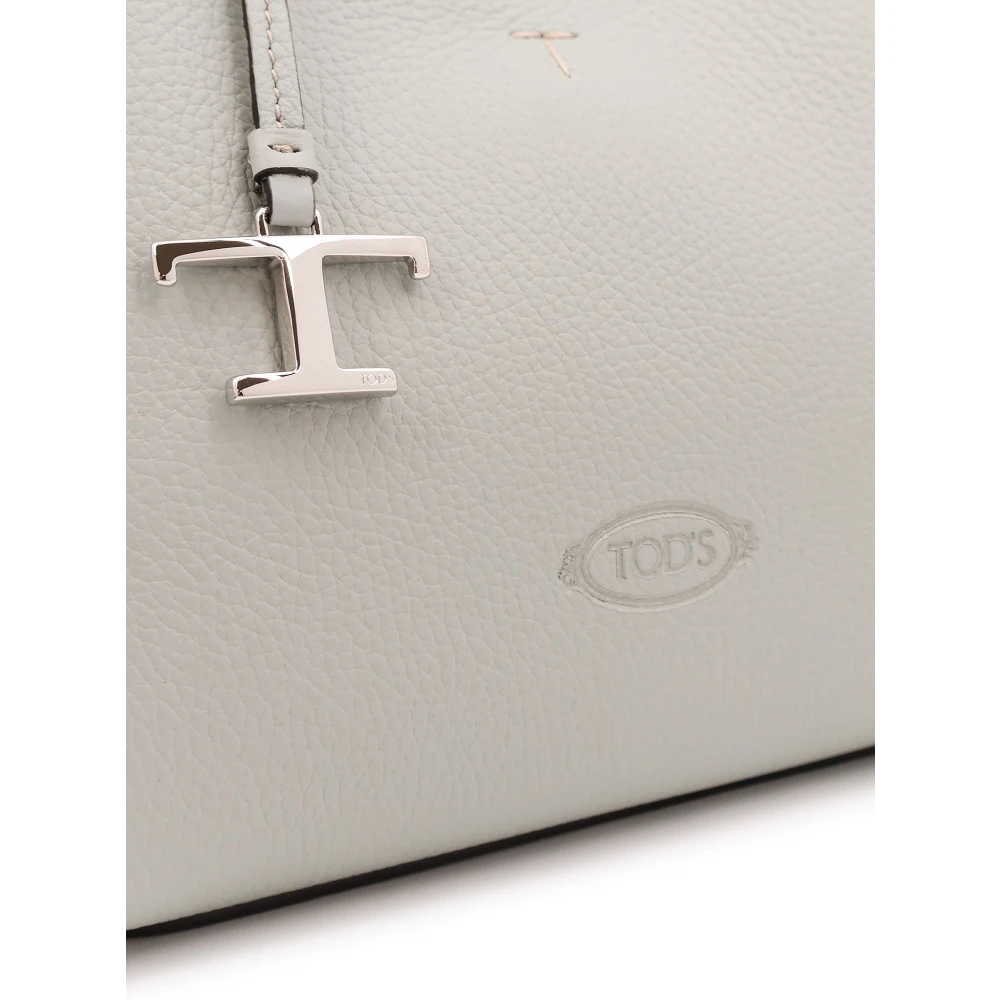 TOD'S Leren Microtas met Tijdloze Charme Gray Dames