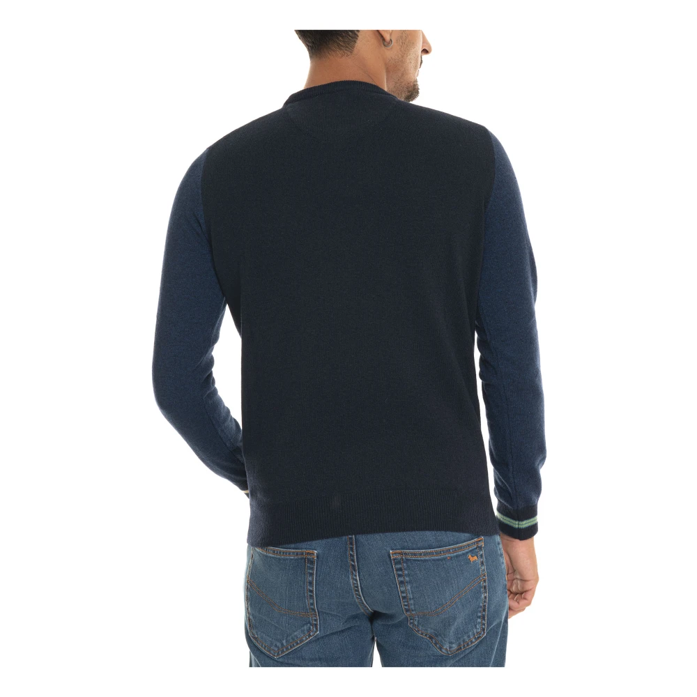 Harmont & Blaine Stijlvolle Gebreide Trui voor Mannen Blue Heren