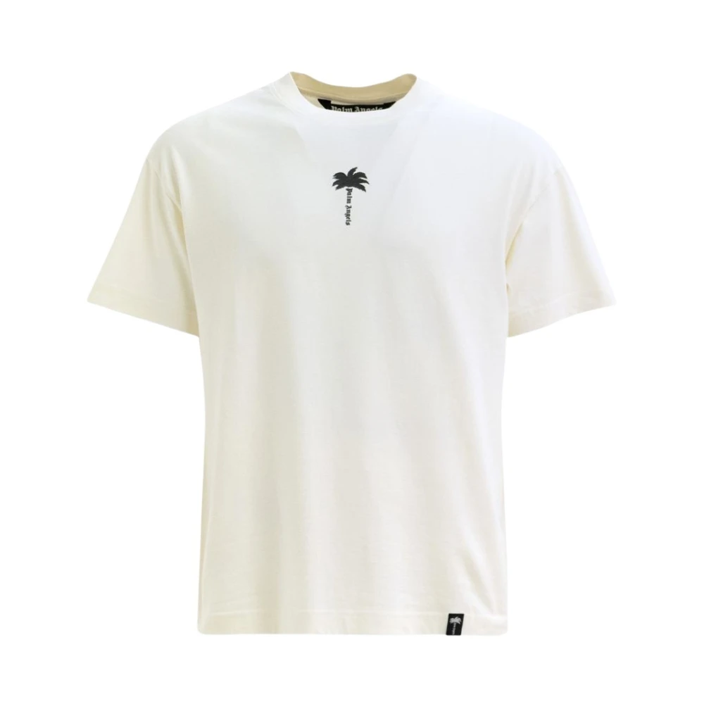 Palm Angels Beige Cotton T-Shirt - M - Image 2
