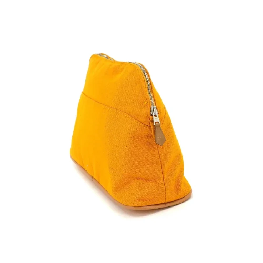 Hermès Vintage Pre-owned Canvas clutches Yellow Dames