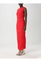 robe-longue-en-maille-rouge