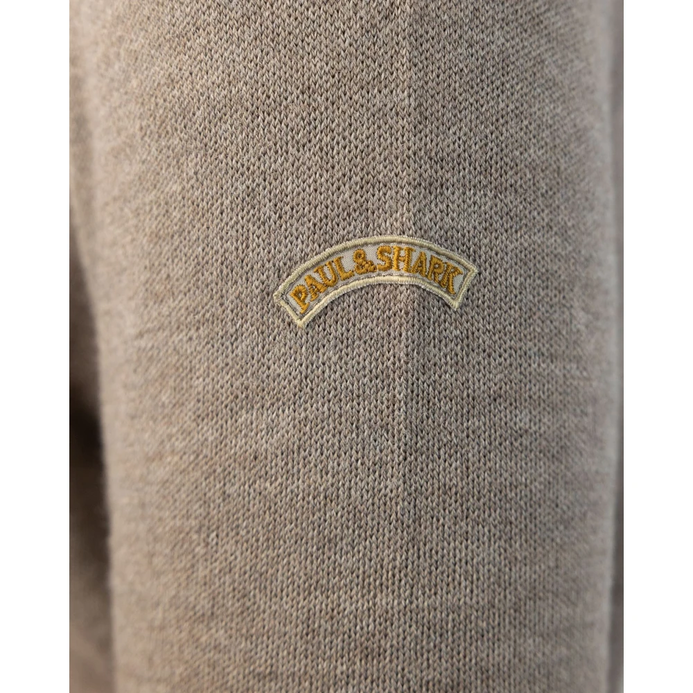 PAUL & SHARK Gestreepte trui voor laagjes Beige Heren