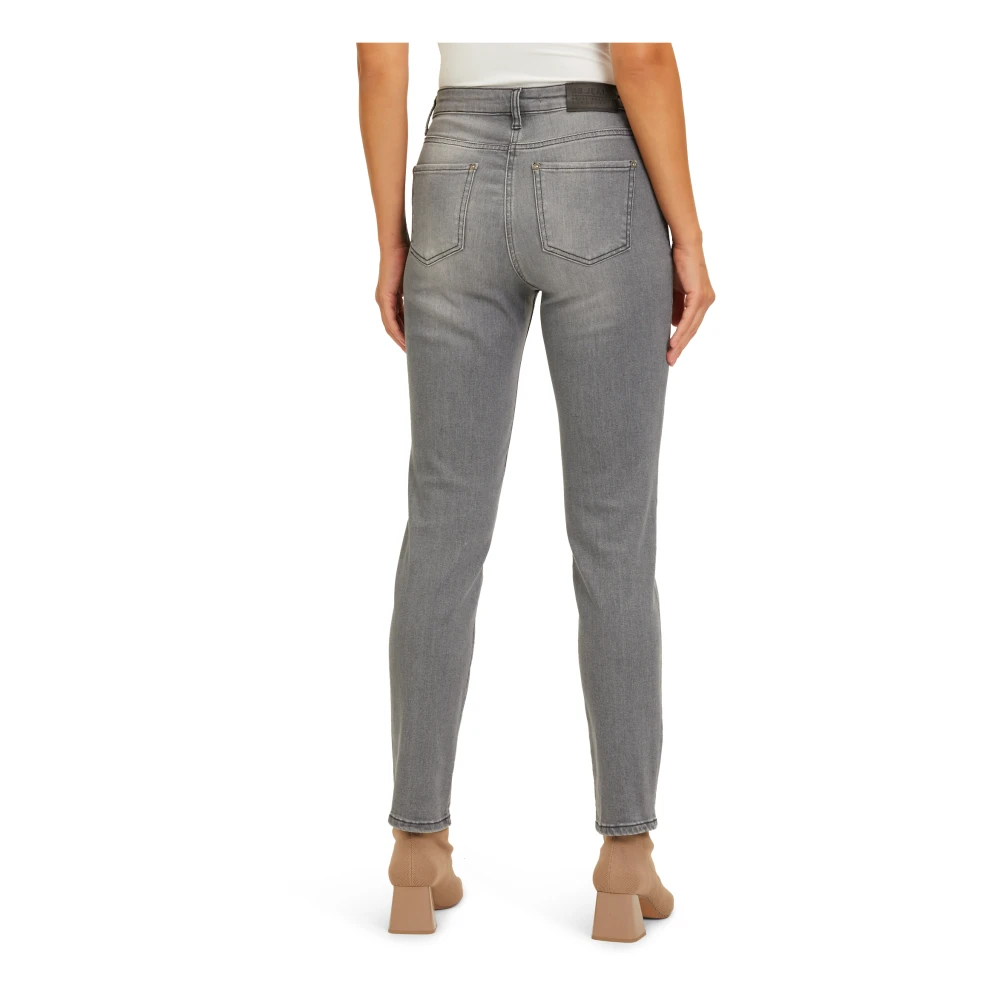 Betty Barclay Stone-Washed Slim Fit Jeans Gray Dames