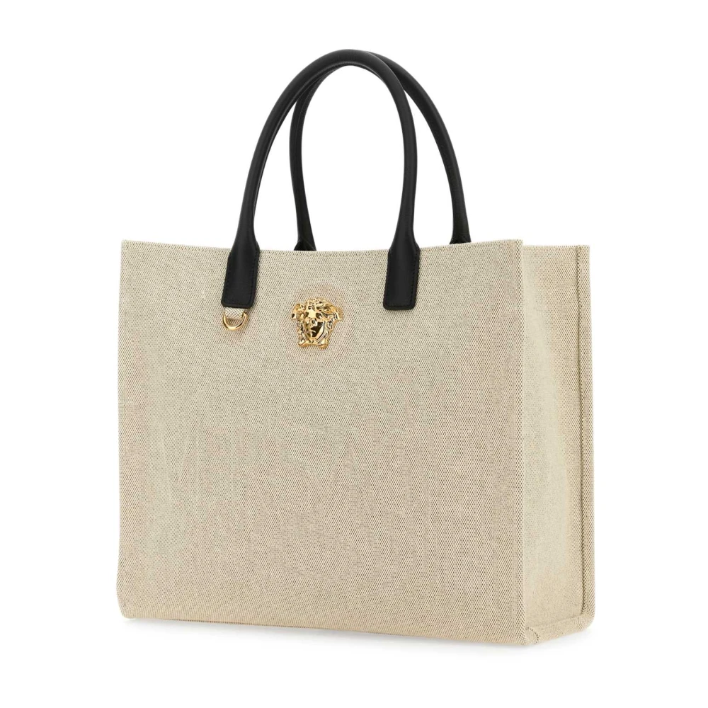 Versace La Medusa Canvas Winkelmand Beige Dames