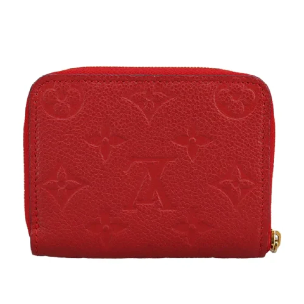 Louis Vuitton Vintage Pre-owned Leather wallets Red Dames