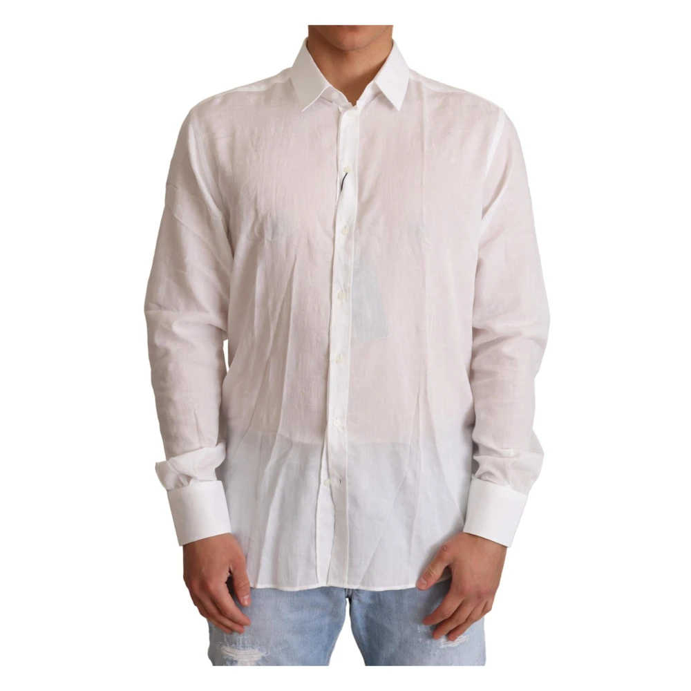 Dolce & Gabbana Men's White Formal Shirts, L, Martini Shirt