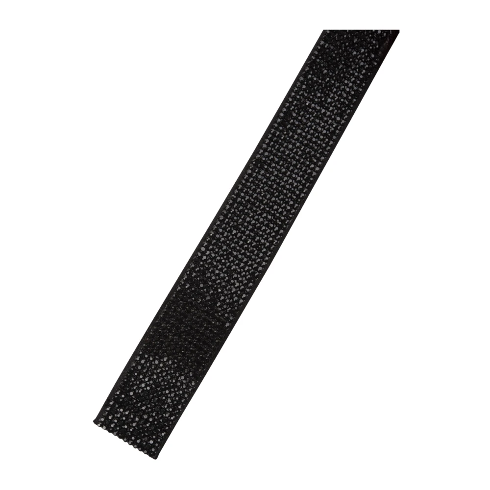 Benedetta Bruzziches Zwart Kristal Mesh Riem Black Dames