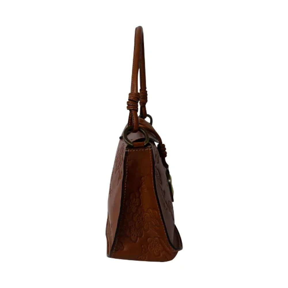 Valentino Vintage Pre-owned Leather handbags Brown Dames