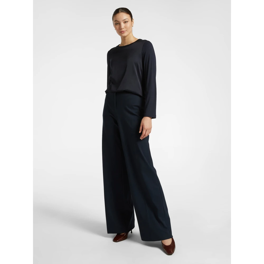 Elena Mirò Viscose T-shirt Blue Dames