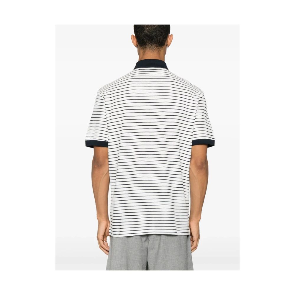 Hugo Boss Witte Geribbelde Trui met Logodetail White Heren
