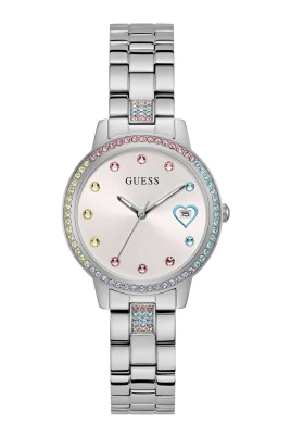 Damarmbandsur TRE AV HJÄRTAN silver 34 mm GW0657L1