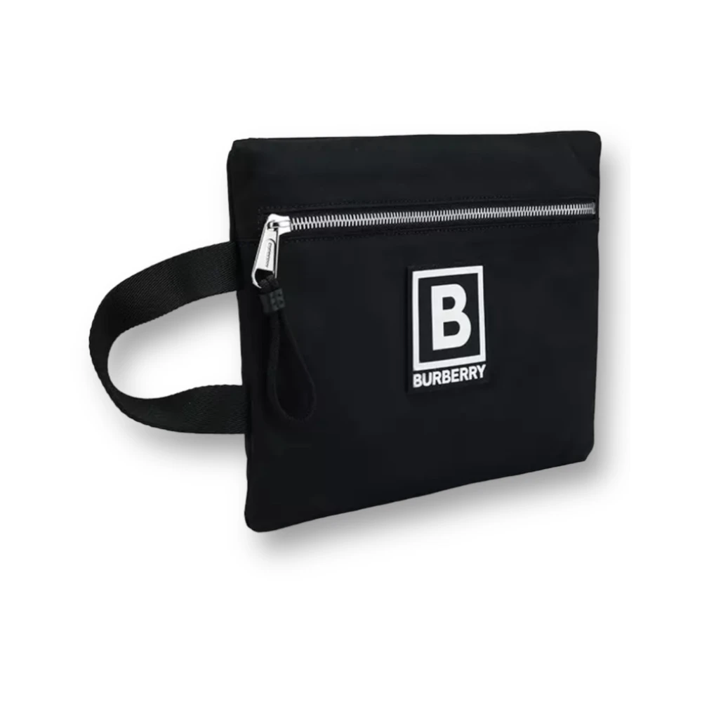 Burberry Zwarte Messenger Tas Nieuw Met Label Black Dames