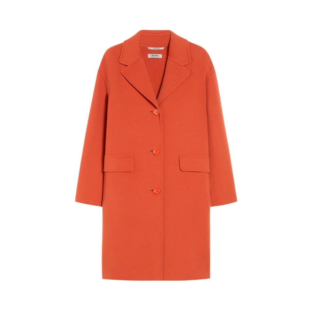 Max Mara Ren ull kokong skär kappa Orange, Dam