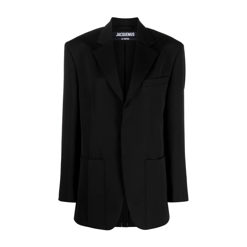 Jacquemus Zwarte Herenjas Black Dames