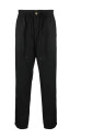 pantalon-casual-noir-polyester-viscose