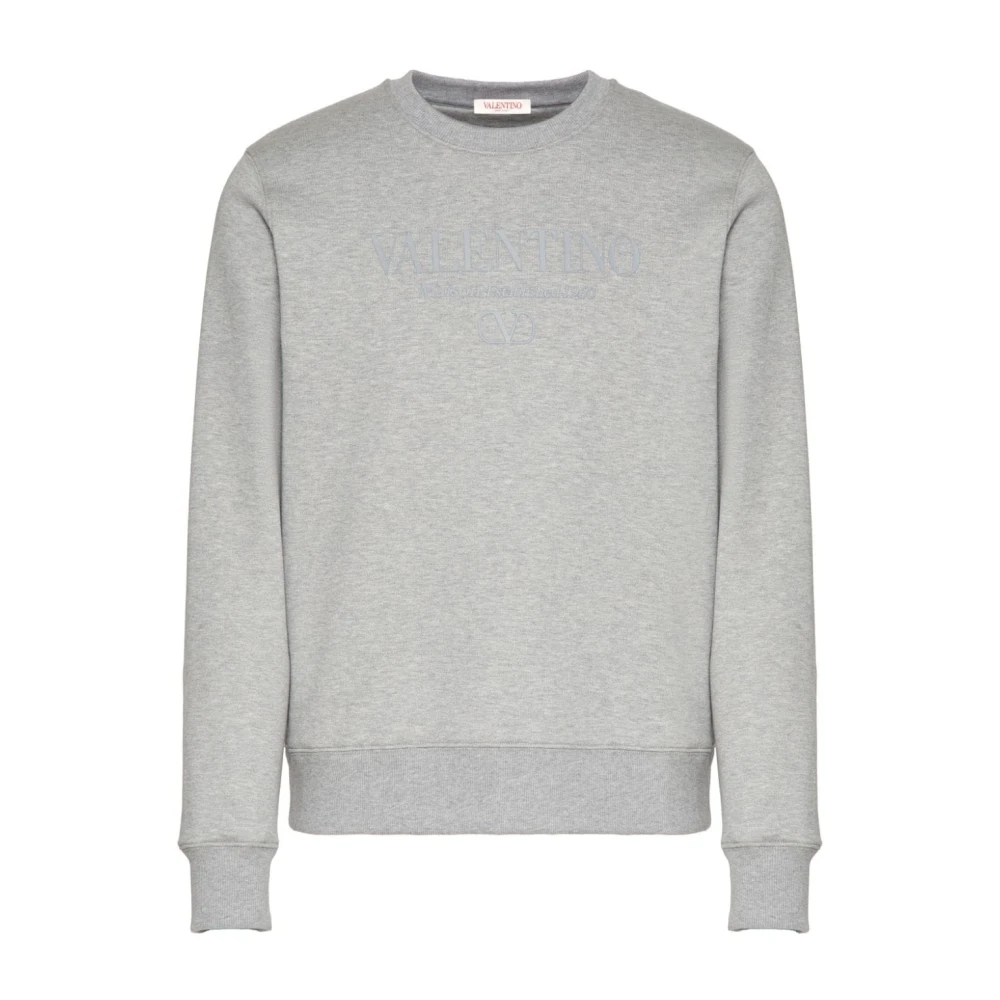 Valentino Grijze Logo Sweatshirt Stijlvol Comfort Gray Heren