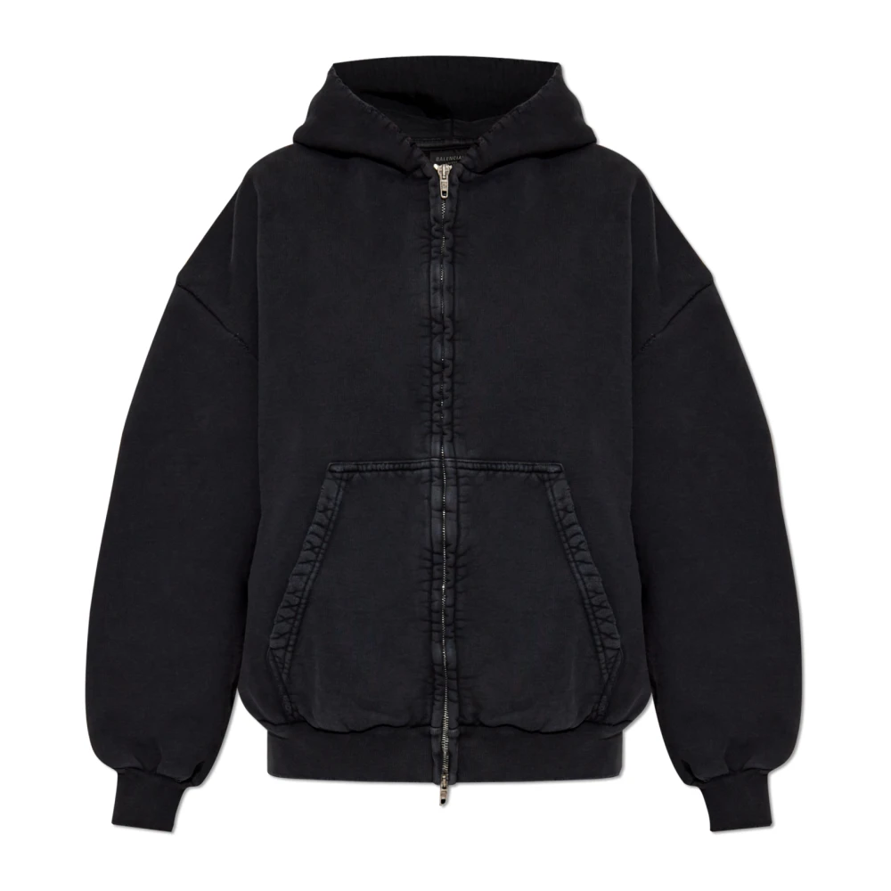 Balenciaga Vintage Zip-Up Hoodie Black Dames