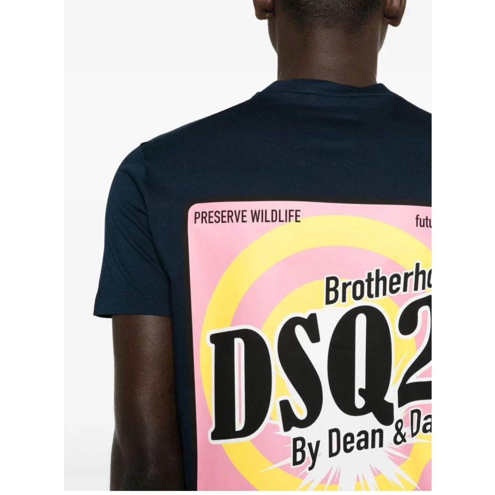 Dsquared2 Stijlvolle T-Shirts Blue Heren