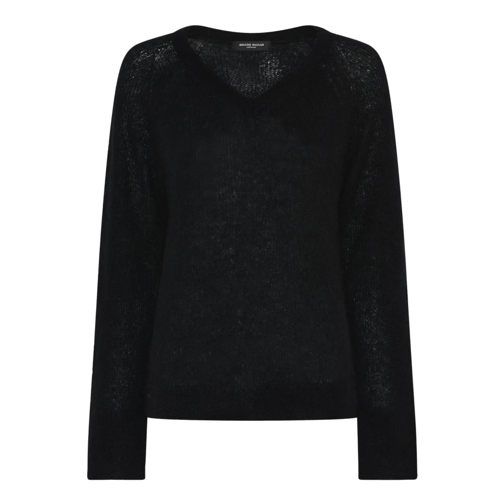Bruuns Bazaar Women's Black L, Fluffybbamera Knit