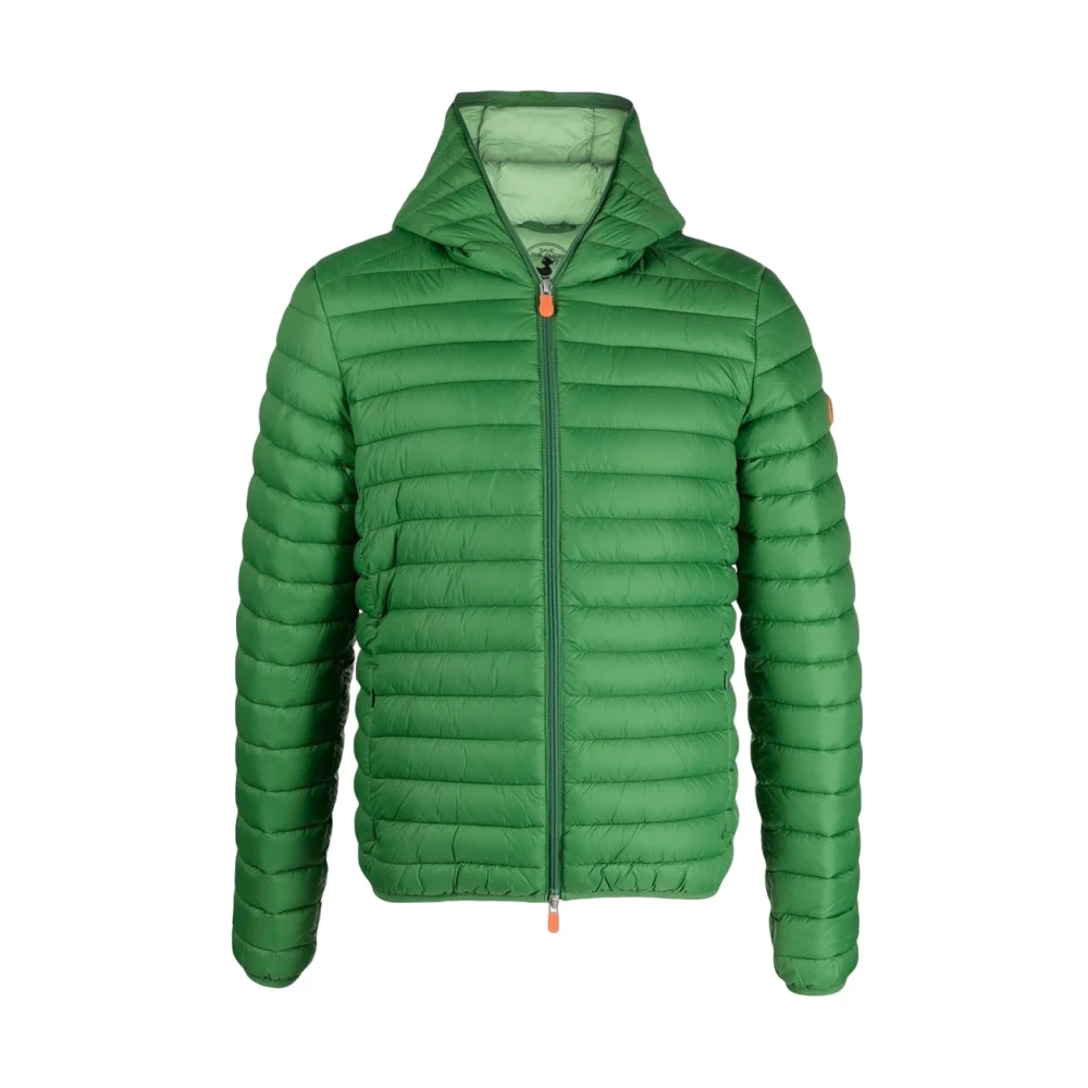 Save The Duck Men's Green Quilted Down Jacket