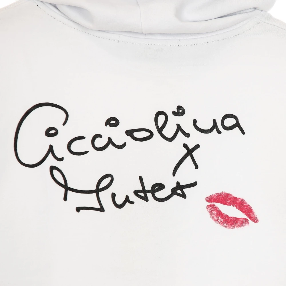 Iuter Lichtgewicht capuchontrui met print White Heren