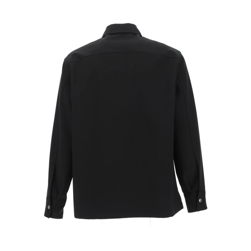 Jil Sander E 10 Shirt 38cm M IN Black Heren