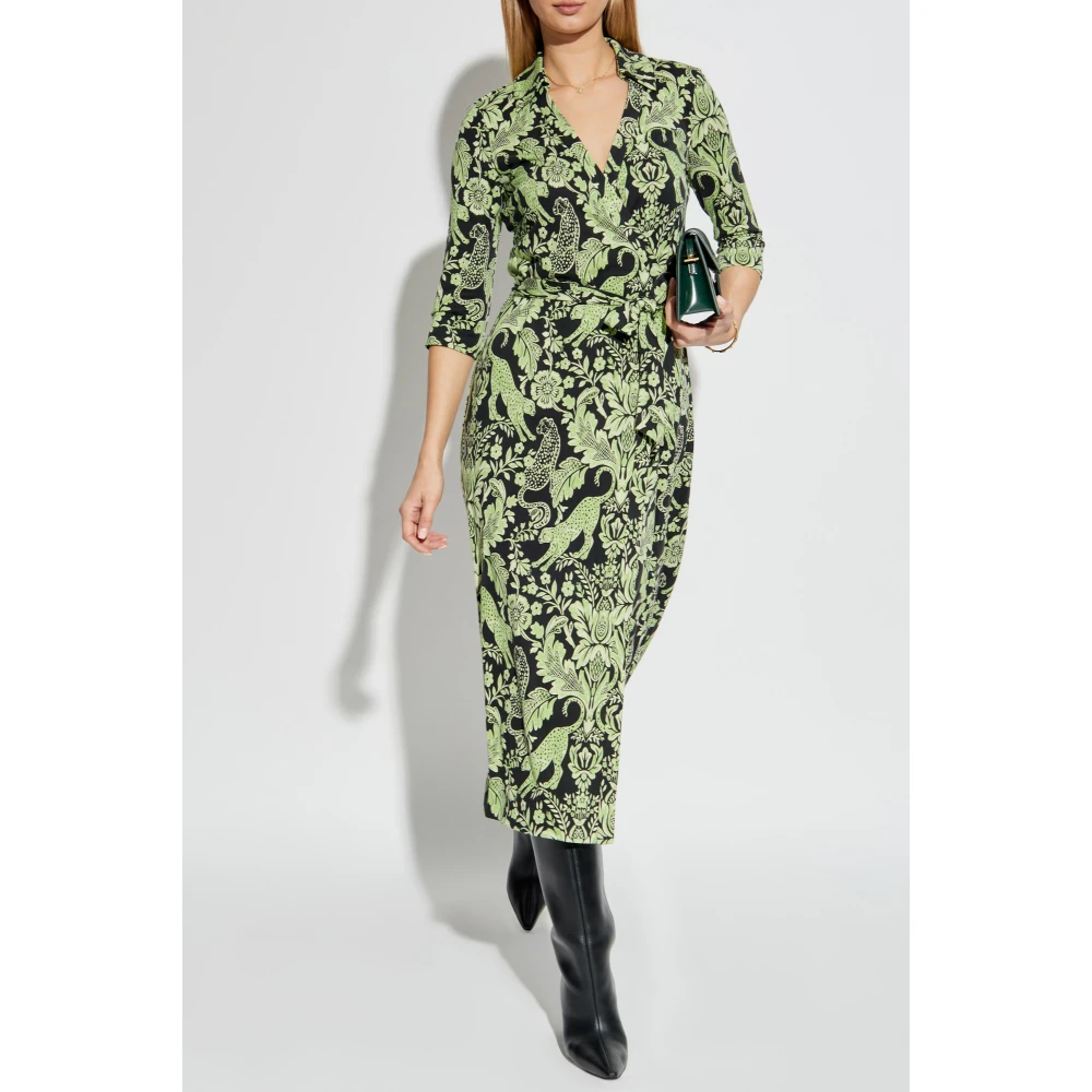 Diane Von Furstenberg Zijden jurk Green Dames