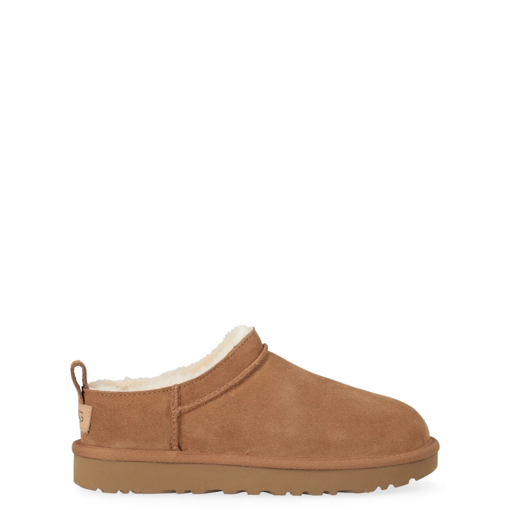 Ugg Brown Classic Micro Boot Chestnut - Female - Slippers - 8 Uk - Shoes