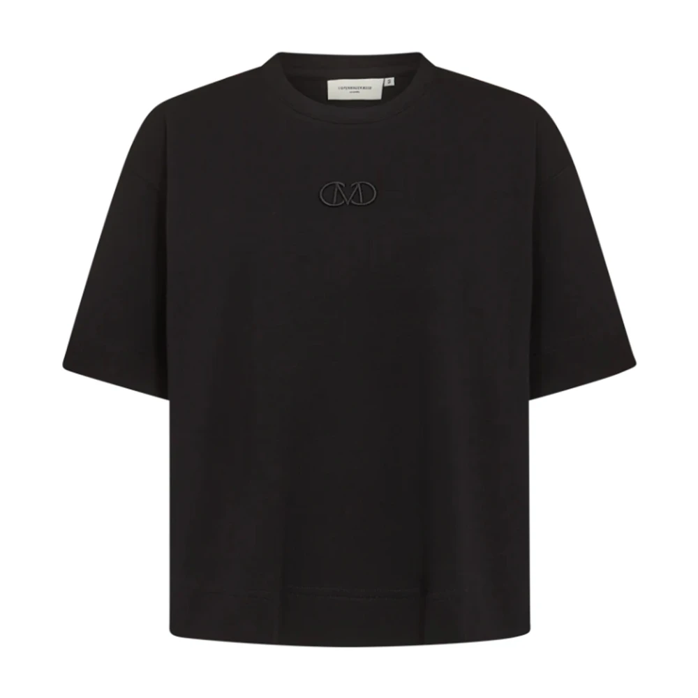 Copenhagen Muse Zwarte Top & T-shirt Oversize Stijl Black Dames