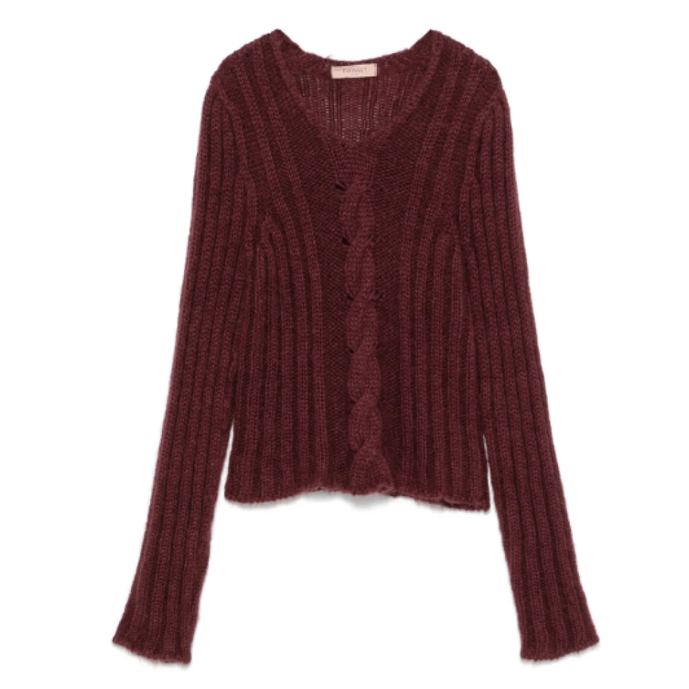 Twinset Stijlvolle Sweater Set Brown Dames