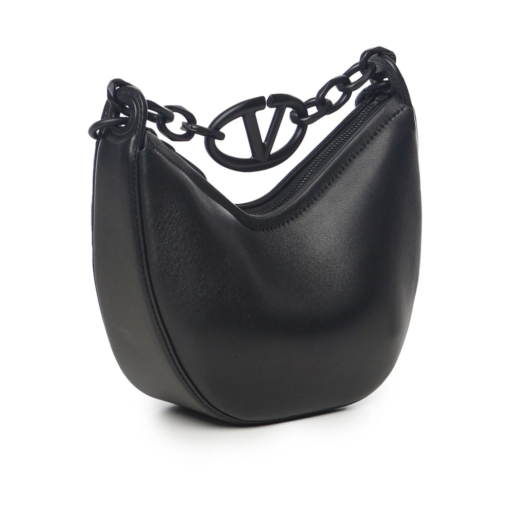 Valentino Garavani Zwarte VLogo Handtas met Kettinghandvat Black Dames