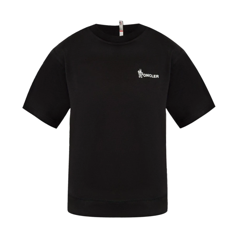 Moncler Zwarte T-shirts en Polos Black Dames
