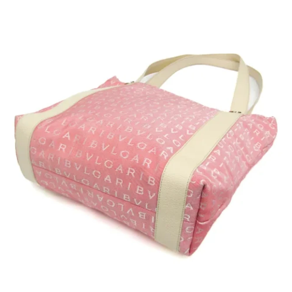 Bvlgari Vintage Pre-owned Canvas totes Pink Dames