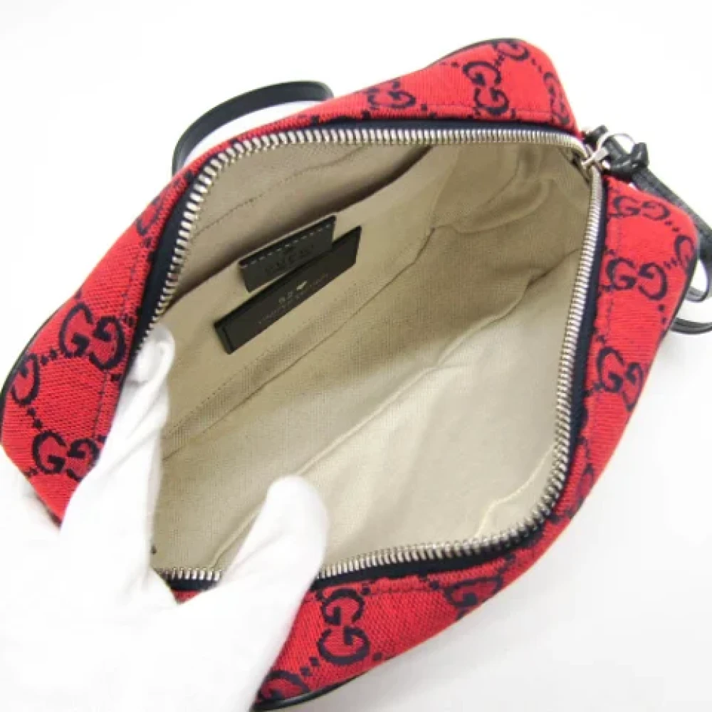 Gucci Vintage Pre-owned Fabric gucci-bags Red Dames