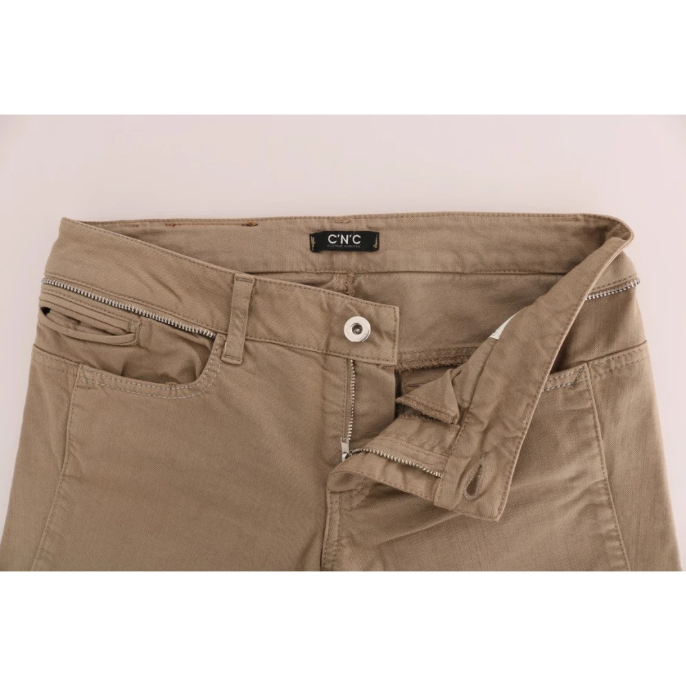 Costume National Beige Super Slim Fit Denim Delight Beige Dames