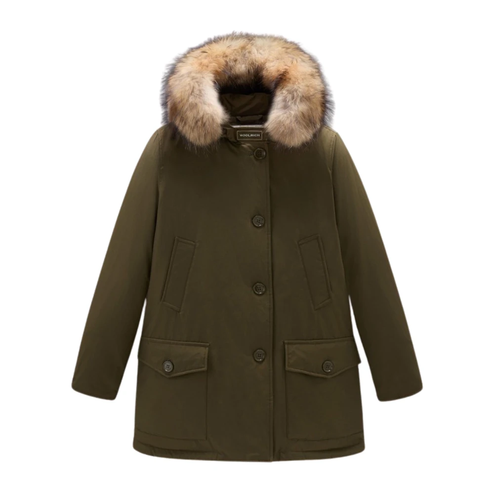 Woolrich Arctic Parka met bont capuchon Green Dames