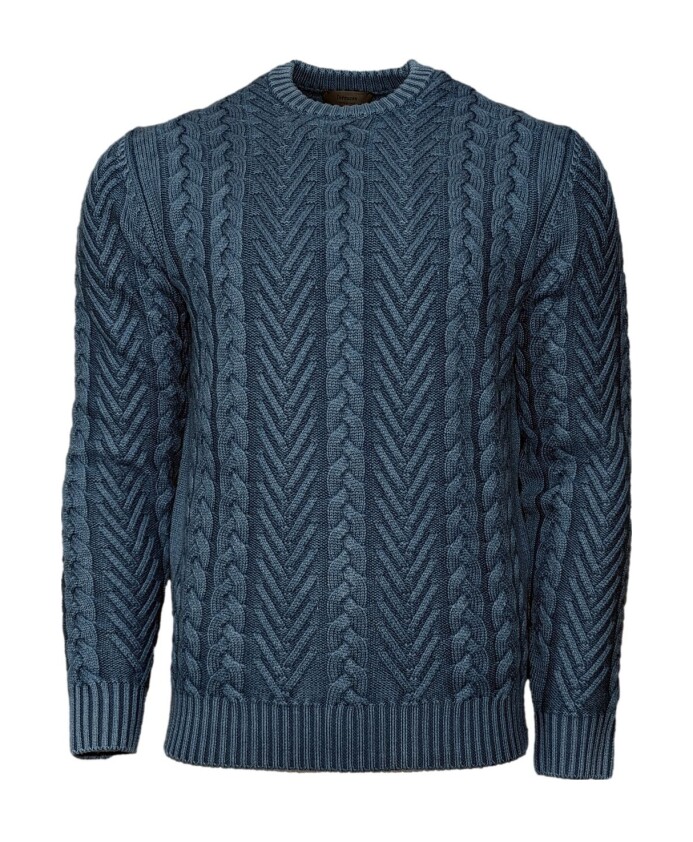 pull-col-rond-bleu-marine