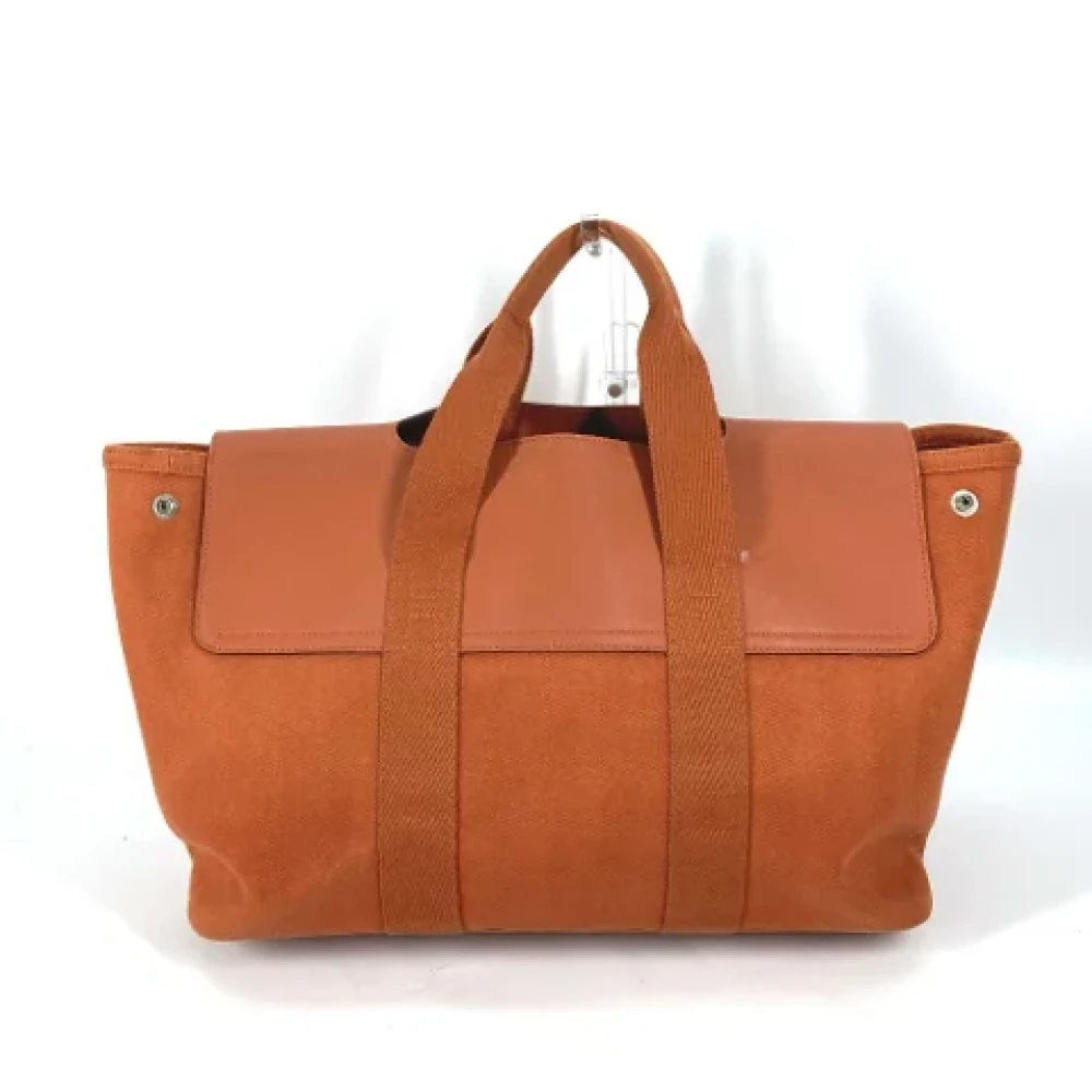 Hermès Vintage Pre-owned Fabric handbags Orange Dames