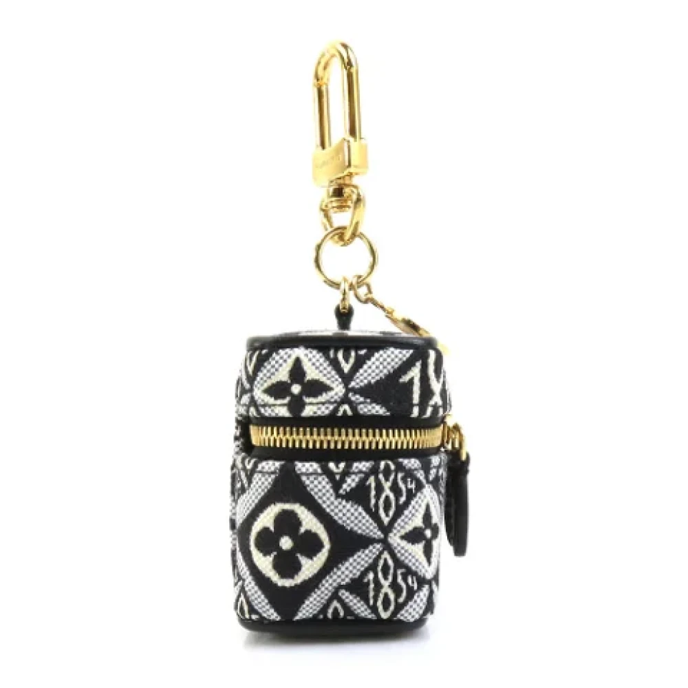 Louis Vuitton Vintage Pre-owned Fabric key-holders Black Dames