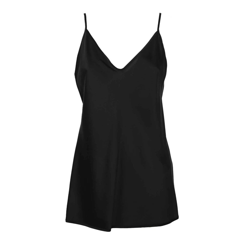 Max Mara Women's Black Sleeveless Tops, Xs, Sleeveless Top
