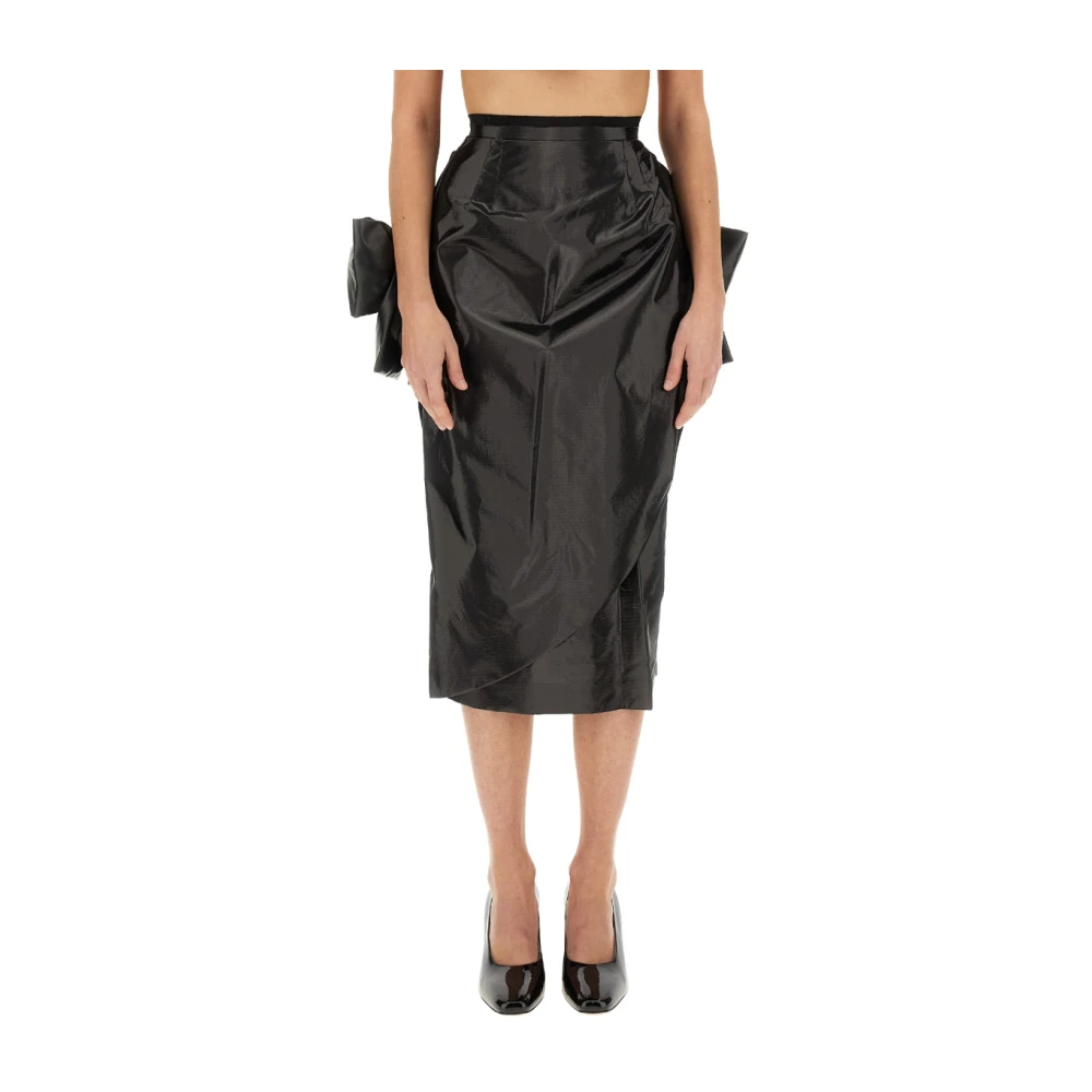 Maison Margiela Rok met strik Black Dames