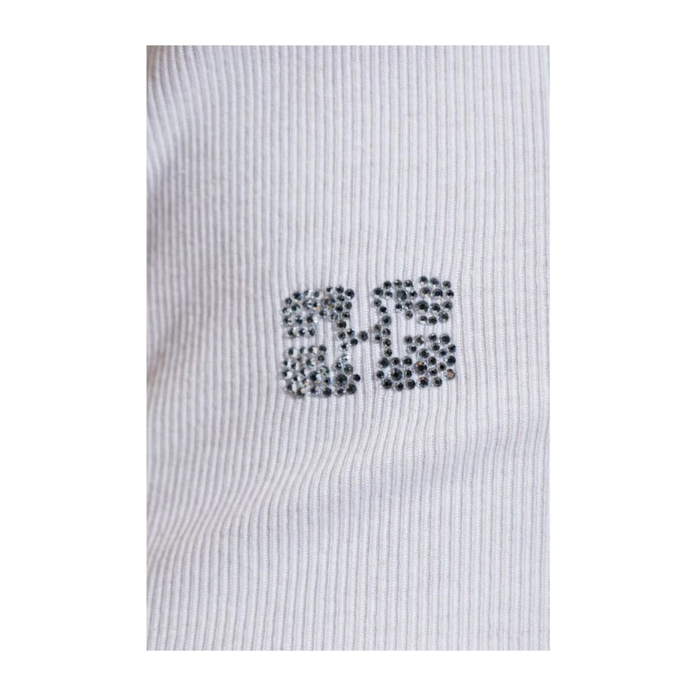 Ganni Witte T-shirts & Polo's voor vrouwen White Dames